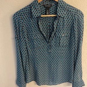 White House Black Market Silk Blouse